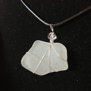 #69 handmade seaglass necklace